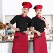 Unisex Chef Baker Waiter Uniform Top Stand Collar Short/long Sleeve Blouse Shirt