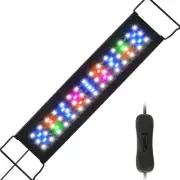 Zingbabu Aquarium Light, 20W RGB Full Spectrum Fish Tank Light, Super Slim Fi...