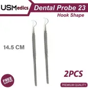 Periodontal Probe 23 Tooth Pick Tartar Remover Hook Shape Hygiene 2 PCS BEADEN®