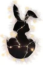 Rabbit Rugs For Bedroom | Bunny Sign Spring Kitchen Door Matin Home with Light Strip, 22.4x12.4 Inch Entrance Entrance Mat Welcome Kitchen Rugs P