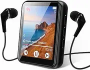 MP3 Player Bluetooth 5.0 Touch Screen Music Player 16GB Portable mp3 Player with Speakers high Fidelity Lossless Sound Quality mp3 FM Radio Recording e-Book 1.8 inch Screen MP3 Player Support (128GB)