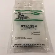 (1) NTE NTE1463 Integrated Circuit AF Power Amp for Tape Recorder