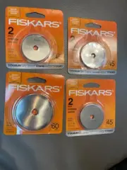 NEW 60 45 mm Rotary TITANIUM Cutting Blades Replacement Olfa/Fiskars LOT 7 SEAL