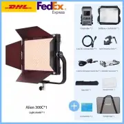 Nanlite Alien 300C RGB LED Panel Light 2700-12000K Color APP Control+Barndoors
