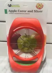 Culinary Fresh Apple Corer & Slicer~Stainless Steel Blades~Oversized Handles