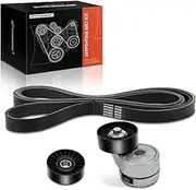 Serpentine Belt Kit Replacement for Ford F-250 F-350 F59 F Super Duty 1993-1994 E-350 1993, 7.3L V8 Diesel