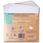 Naturali Eco Travel Laundry Detergent Sheets - 5-Pack, Sink Washing, Compact Size