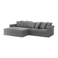 在飛比找IKEA優惠-IKEA 附躺椅四人座沙發, ljungen 灰色, 339
