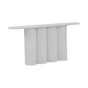 Harlow 1.7m Console Table - Full White
