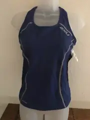 2XU Women’s Comp Tri Singlet Blue WT1594A SMALL NEW
