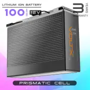 VoltX 12V 100Ah Lithium Battery LiFePO4 Slim Premium Prismatic Cells RV Camping