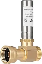Washer Hammer Suppressor - Metal Water Hammer Suppressor with 3/4NH Thread | Effective Water Hammer Eliminator for Garden Hoses, Faucets, Laundry and Plumbing Protection