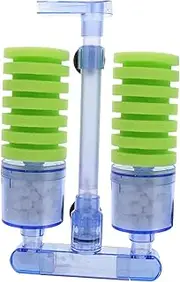 Happyyami Fish Tank Filter Fish Tank Accessories Electric Marina Power Vacuum Canister Balloon Conditioner Pet Pond Battery Tank Filter Aquarium Filter Accessories Pump Sponge Blue