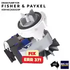 Drain Pump (230V 50Hz) for Fisher&Paykel 5.5kg QuickSmart MW511–Fix Err 37–OEM