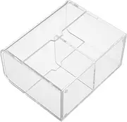 VILLFUL Clear Acrylic Card Organizer Box for Story Cards Flashcards Spacious Storage Case with Transparent Design for Easy Access Visibility