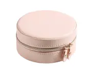 Portable Jewellery Box with Mirror - Pink