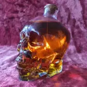 ⭐ Original Skull Glass Decanter Bottle for Whiskey and Cognac with Cork