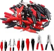 108Pcs Metal Alligator Clips Crocodile Clips Electrical Test Lead Clamps Electri