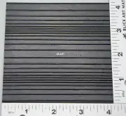 0100.45 -4" x 4" ACCORDION TEXTURE ON BLACK BULLSEYE 3mm THICK GLASS 90 COE