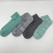 4 Sets Tommie Copper Womens Size XL Ankle Compression Socks Green Black Gray