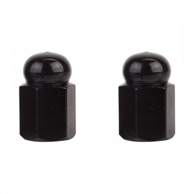 Trik Topz Valve Caps Hex Dome Black SV Intended For Use With Schrader Valves