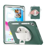 Tablet Case For iPad 10th with 360�� Kickstand/Hand Strap Shockproof-JadeGreen