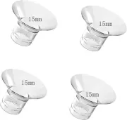 4Pcs Flange Insert 15Mm,Compatible with Medela/Tsrete/Momcozy,Bpa Free Silicone