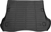 X AUTOHAUX Rear Cargo Liner Rear Trunk Mat for Jeep Grand Cherokee 2005-2010 Anti-Slip Trunk Cargo Luggage Boot Tray Mat TPE 1 Pc Flat Face Long Grid Pattern