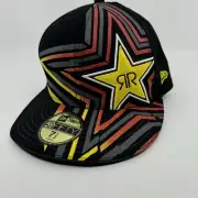 NWT Fox Racing x Rockstar x New Era 59FIFTY All Over Print Vintage Y2K Hat 7 1/2