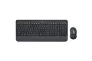 Logitech Signature MK650 Keyboard & Mouse - English (US) - USB Plunger Wireless Bluetooth/RF Keyboard - 118 Key - Keyboard/Keypad Color: Graphite - -