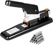 Amazon Basics Heavy Duty Stapler, 90 Sheet High Capacity, Large Office Stapler with 1000 Staples, Black
