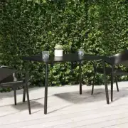 Outdoor Table Dining Table Bar Table Outdoor Furniture Anthracite Steel vidaXL