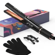 MiroPure Flat Iron Hair Straightener, 1 Inch Titanium Plates Hair...