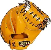 ZETT BPROCM960 Hard Baseball Catcher Mitt, Prostatus, for Catchers, Tomoya Mori Type, Oak Brown x Brown (3637), for Right Throw