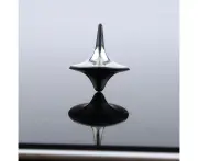 Classic Alloy Silver Style Accurate Spinning Top Alloy Silver