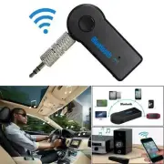 Wireless Bluetooth Receiver 3.5mm-AUX Audio Stereo Car Black Music Adapter USNEW