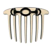 Paris Mode Horsebit French Twist Comb Ivory