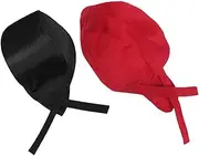 [TEMPNAP] Chef Hats Adjustable Kitchen Cook Hat Soft Cotton Serving Turban Hat for Restaurant Chef
