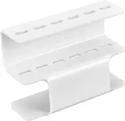 EPIGEIST 1PC Acrylic Eyelash Tweezers Display Rack White Storage Bracket for Eyelash Extension Tools Compact Design for Home Professional Use Durable Acrylic Material