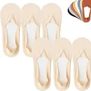 [hwqsad] Petition Thin No Show Socks Womens, Petition Socks,Non Slip No Show Socks,Lightweight 6 Pairs