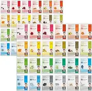 [DERMAL] 24 Combo 2 Pack Collagen Essence Full Face Facial Mask Sheet - The Ultimate Supreme Collection for Every Skin Condition Day to Day Skin Concerns. Nature made Freshly packed Korean Face Mask