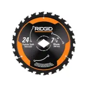 RIDGID 7-1/4 in. 24-Tooth Carbide Thin Kerf Circular Saw Blade