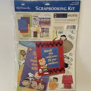 Snoopy Peanuts Scrapbooking Kit Sports Hallmark Sticker Charlie Brown Linus Lucy