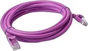 8WARE Cat6a Snagless UTP Ethernet Cable, 3 Meter, Purple