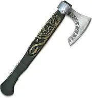 Viking Bearded Axe Hatchet with Ashwood Handle Ubba Wood Working Axes Tool Viking Gifts for Men Camping Hatchet Tomahawk with Sheath