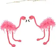 Totority Funny Marionette Toys 2pcs Animal Marionette Puppet Flamingo String Puppet Show Props Easy for Boys and Girls and Adults