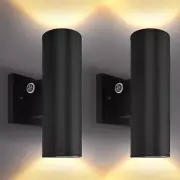 Luxrite Dusk to Dawn LED Outdoor Wall Lights 10" 3CCT 12/15/18W IP65 ETL 2-Pack