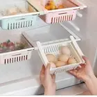 Fridge Drawer Organizer 4 Pack Retractable Drawer Refrigerator Storage Boxes