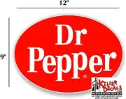 (DP-102) 12" DR PEPPER "OVAL" (DP102) COOLER POP soda coca cola crush decal