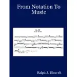 FROM NOTATION TO MUSIC